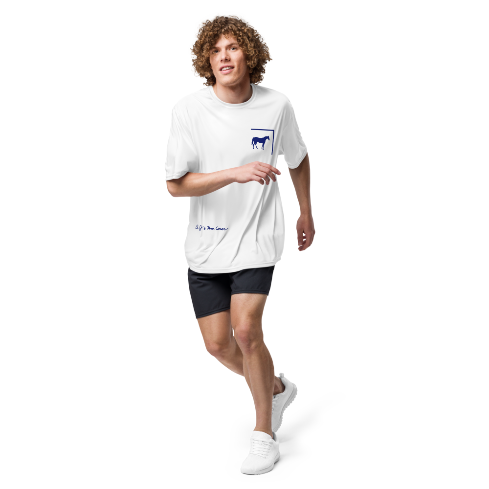 AJ's Horse Corner Athletic Tee (white)